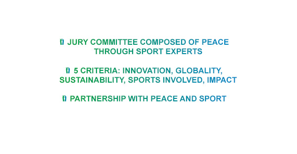 JURY COMMITEE COMPOSED OF PEACE THROUGH SPORT EXPERTS