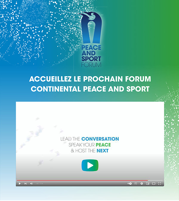 Youtube video I Bidding Peace and Sport Continental Forum